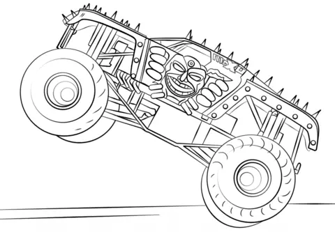 Monster Truck Coloring Pages 37