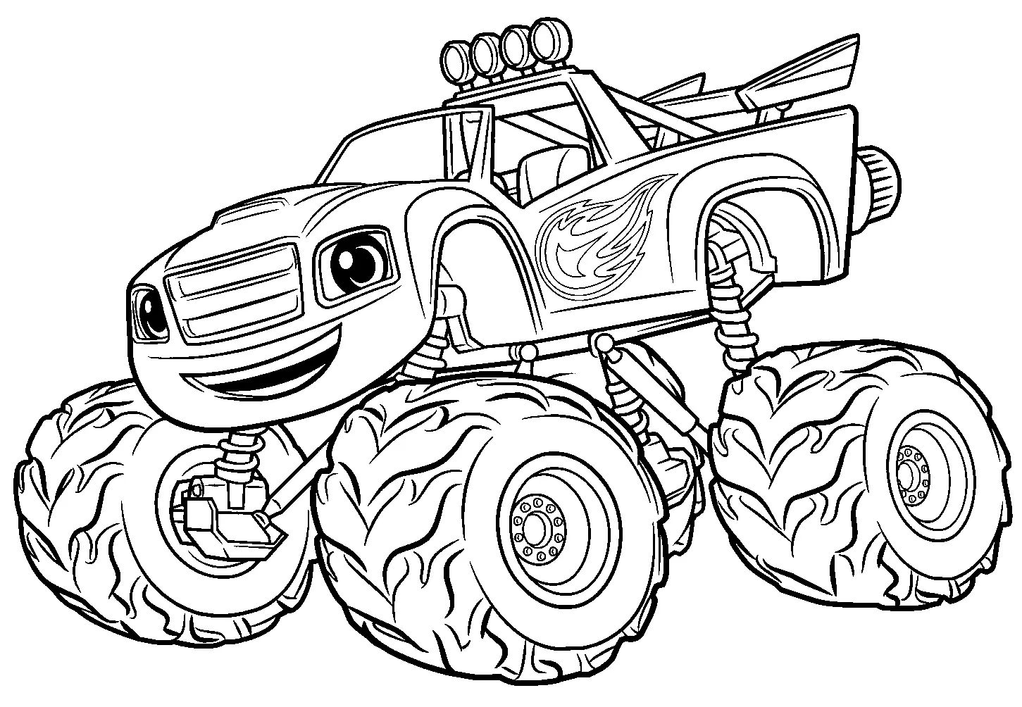 Monster Truck Coloring Pages 39