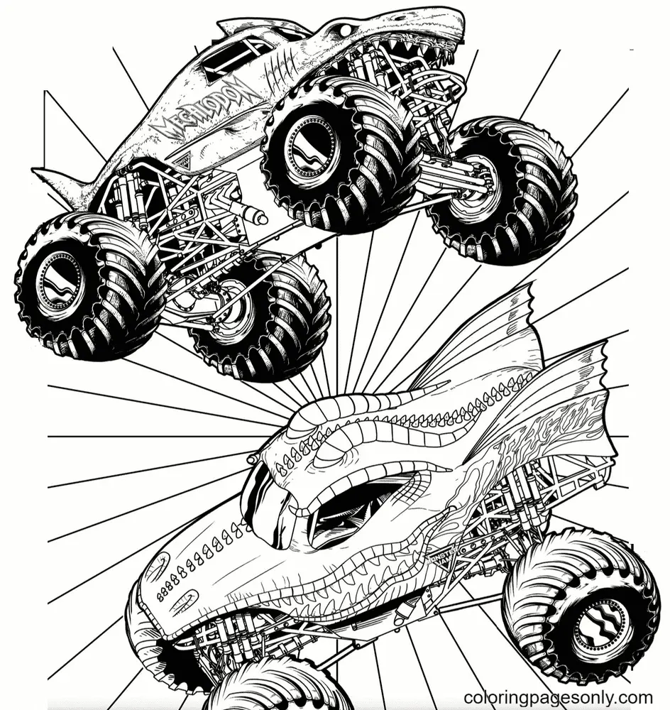 Monster Truck Coloring Pages 41