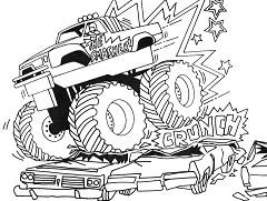 Monster Truck Para Colorear 85