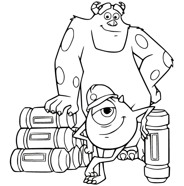 Monsters Inc Coloring Pages 1