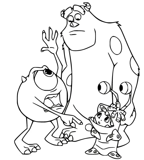 Monsters Inc Coloring Pages 12