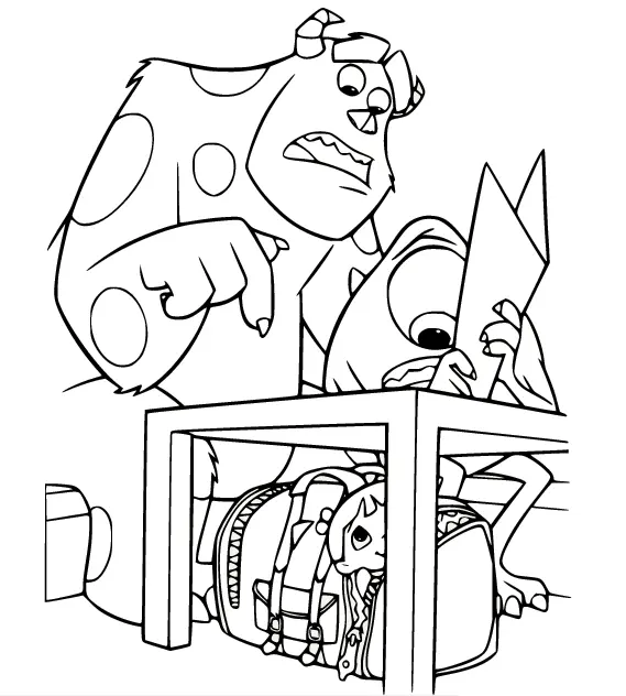 Monsters Inc Coloring Pages 43