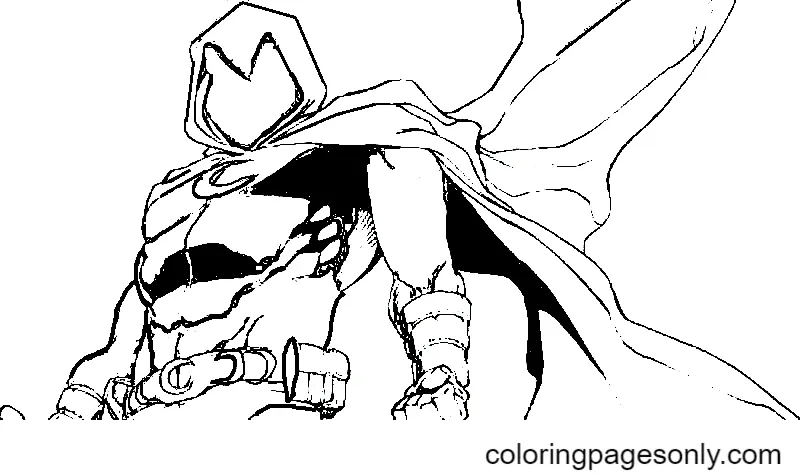 Moon Knight Coloring Pages