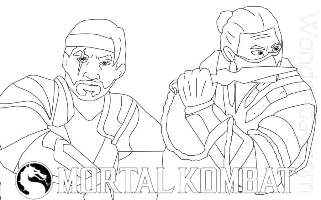 Mortal Kombat Coloring Pages 108