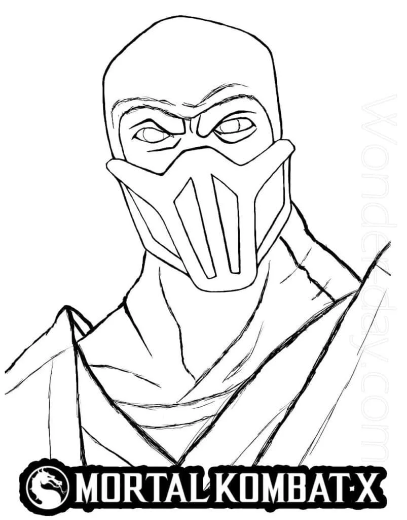 Mortal Kombat Para Colorear 113