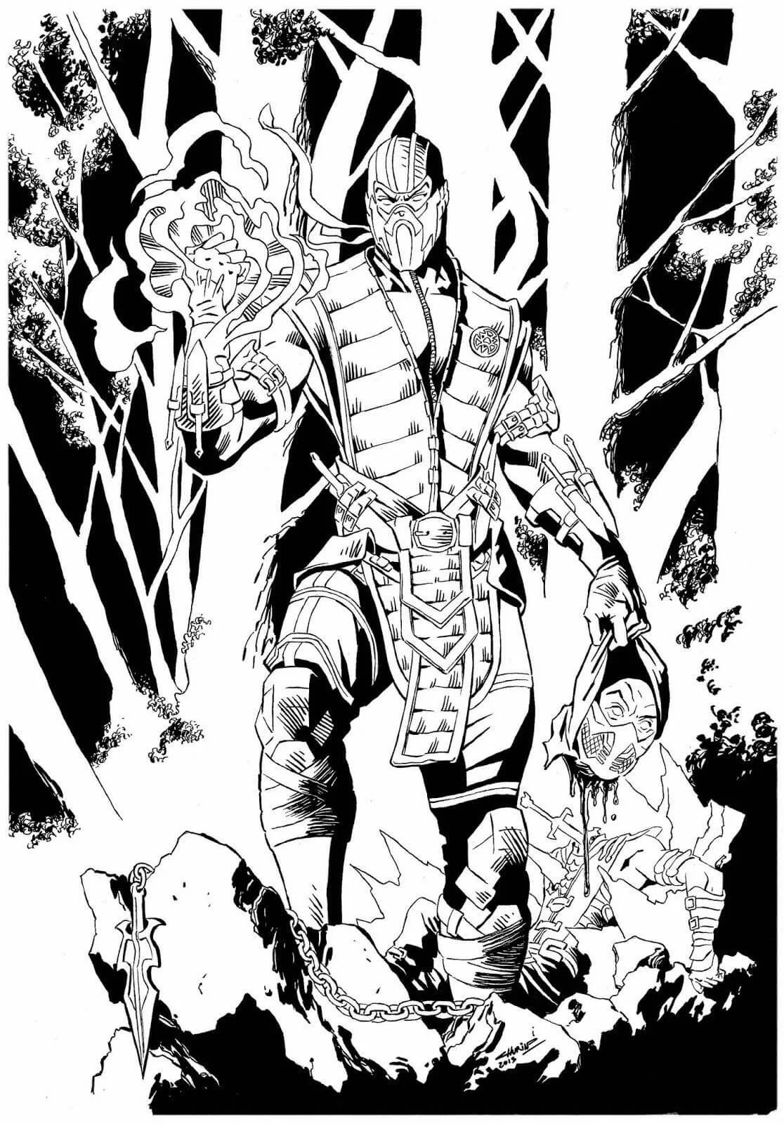 Mortal Kombat Coloring Pages 60