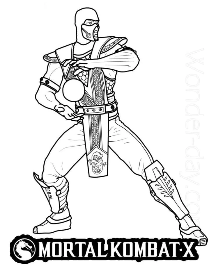 Mortal Kombat Coloring Pages 61