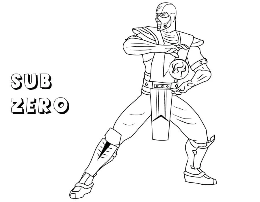 Desenhos de Mortal Kombat Para Colorir 67