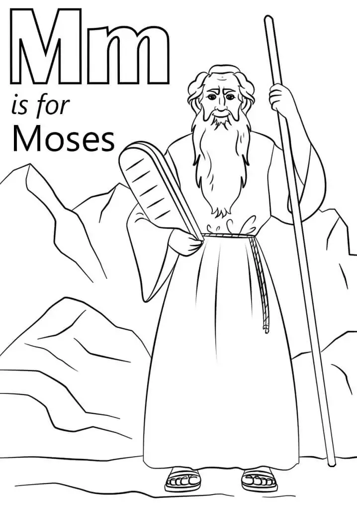 Moses Coloring Pages 12