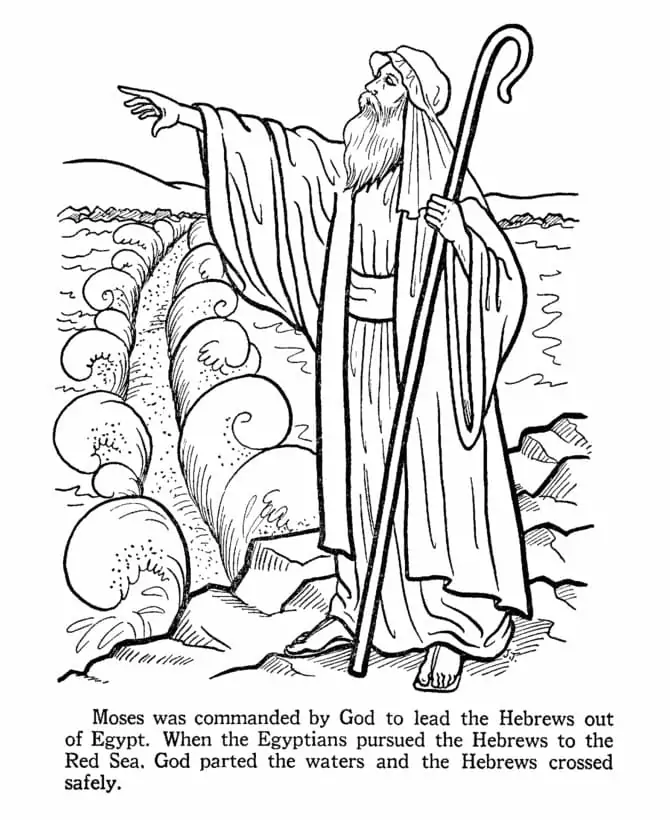 Moses Coloring Pages 15