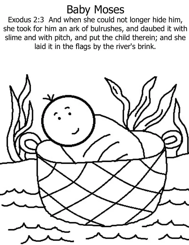 Moses Coloring Pages 25