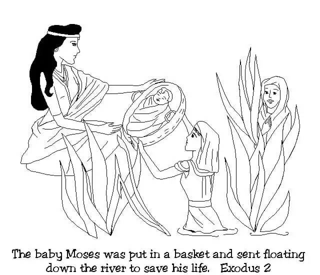 Moses Coloring Pages 27