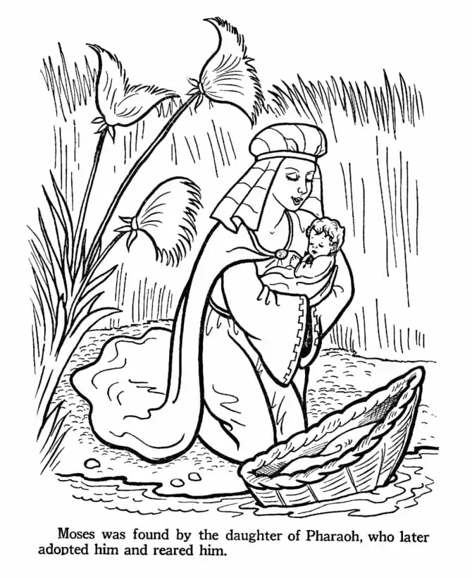 Moses Coloring Pages 28