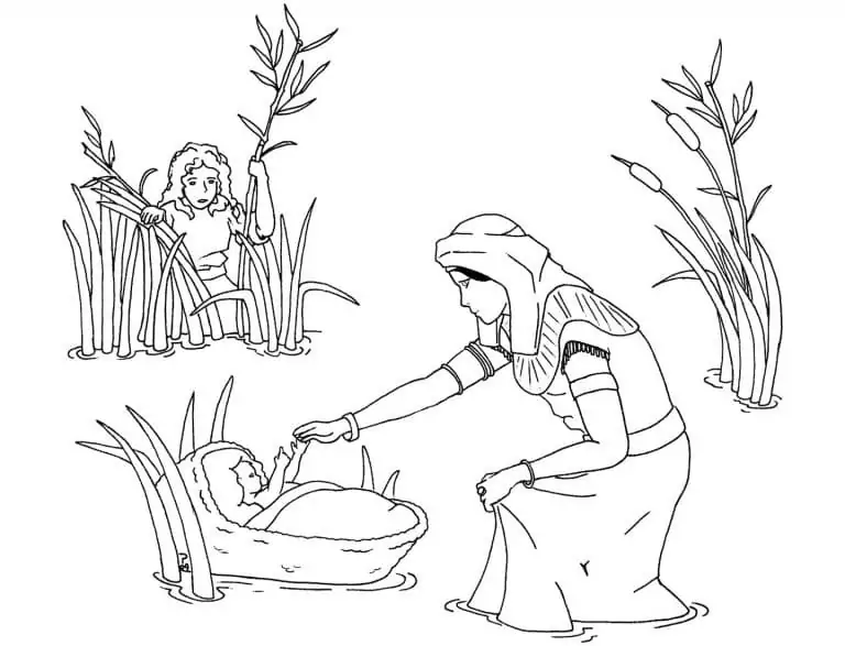 Moses Coloring Pages