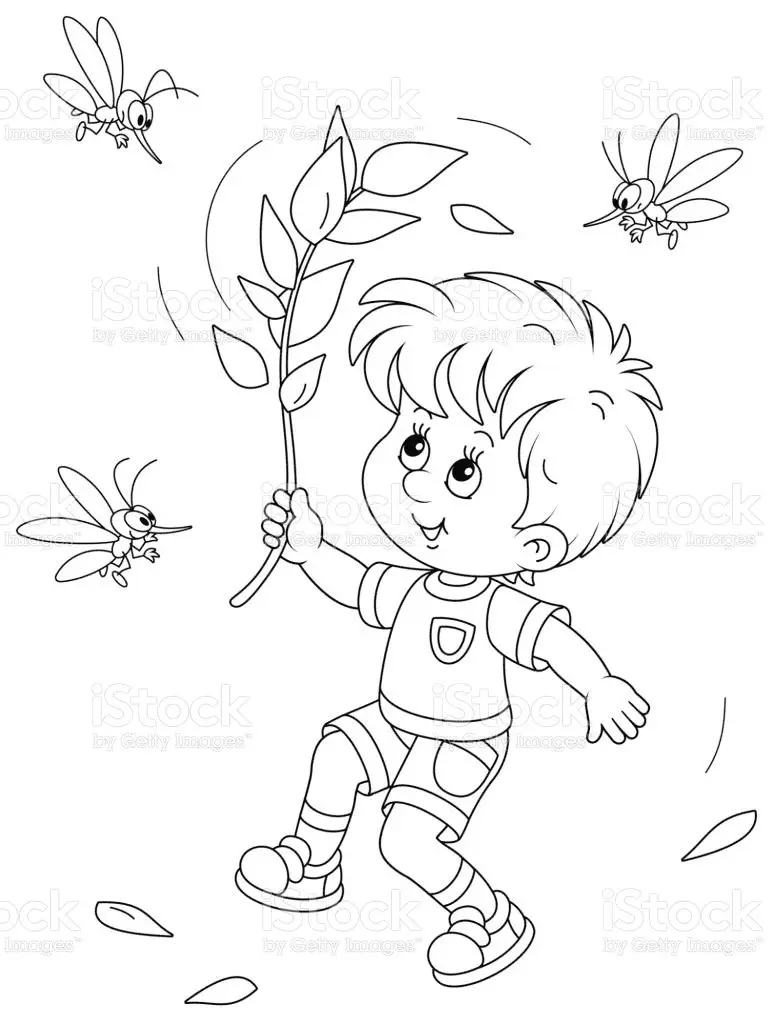 Mosquito Coloring Pages 12