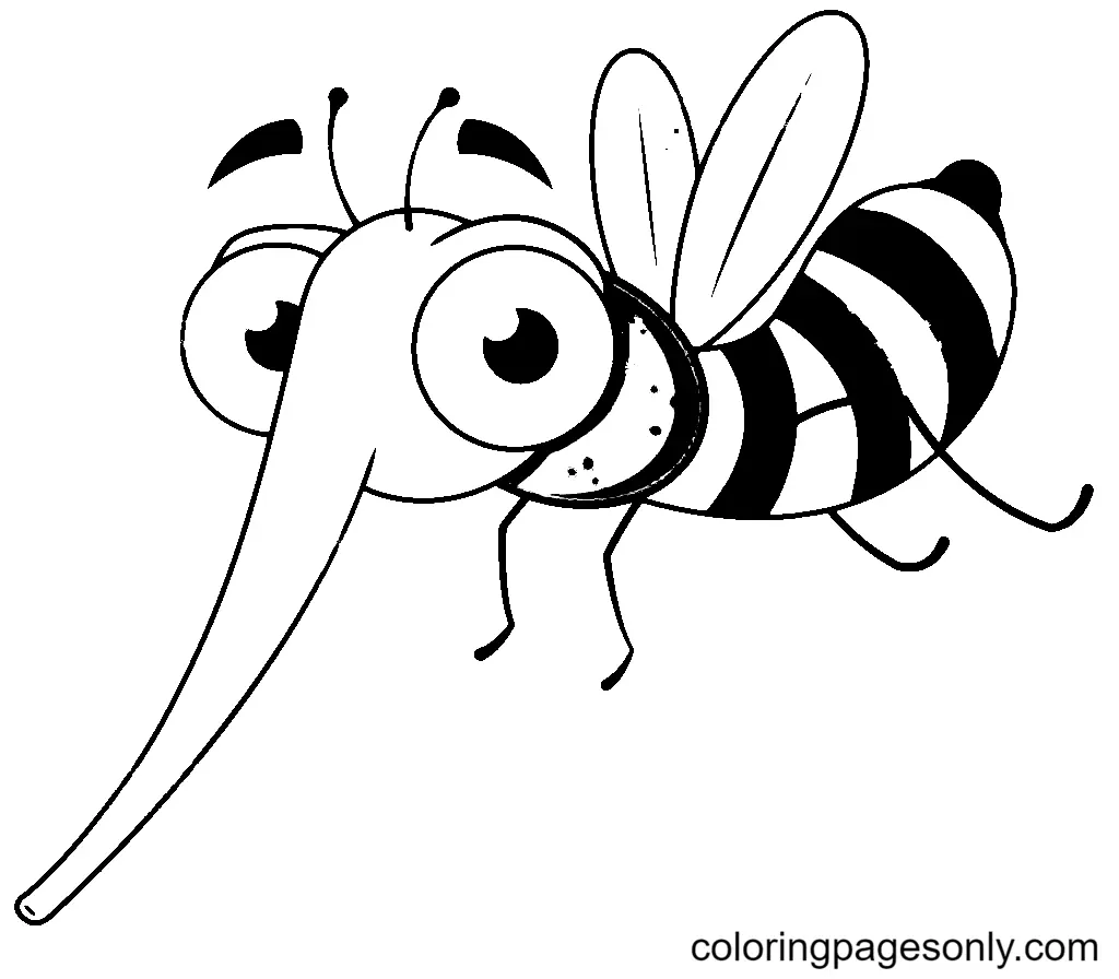 Mosquito Coloring Pages 15