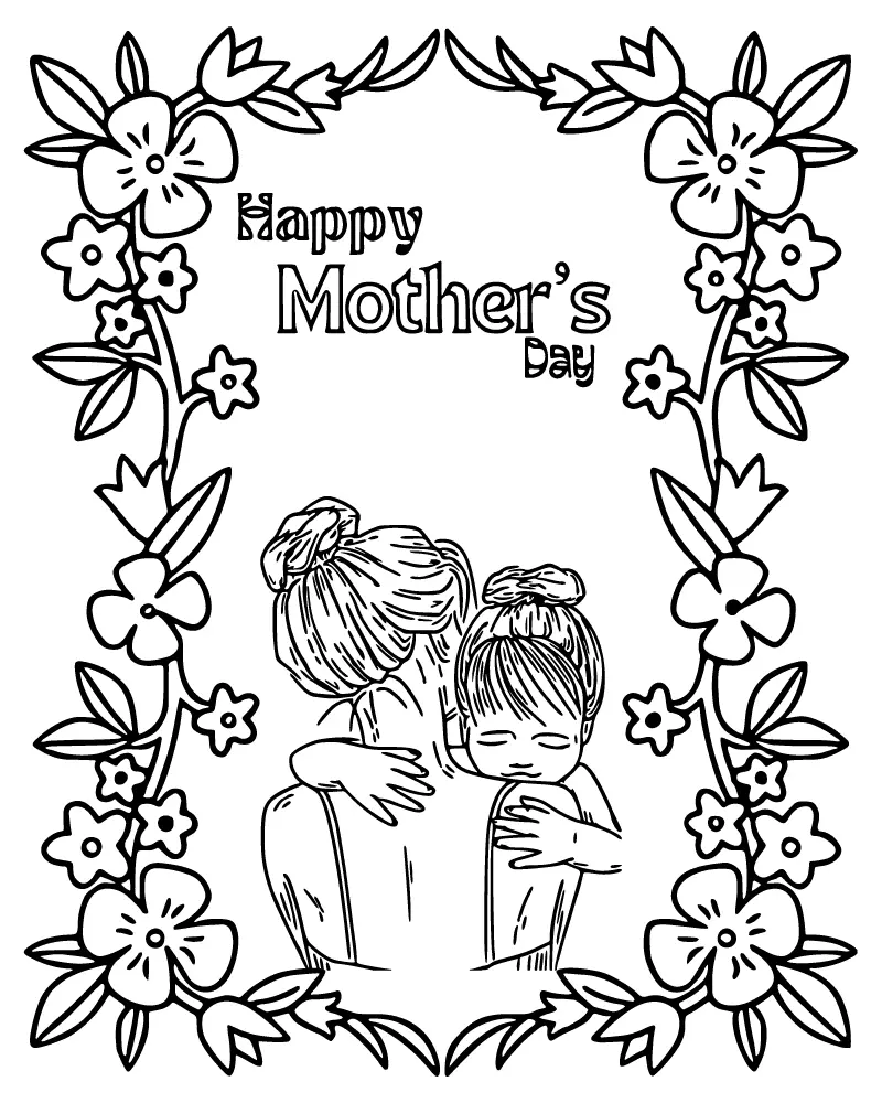 Mother s Day Cards Coloring Pages 10