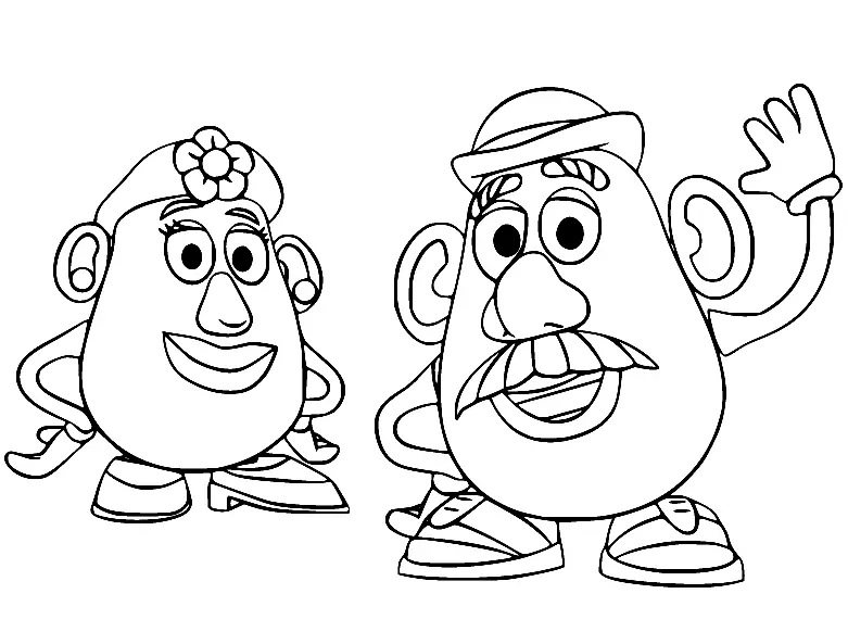 Desenhos de Sr Cabeca de Batata Para Colorir 1