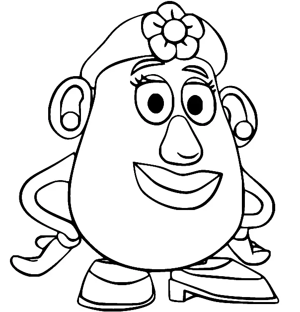 Mr Potato Head Coloring Pages 10