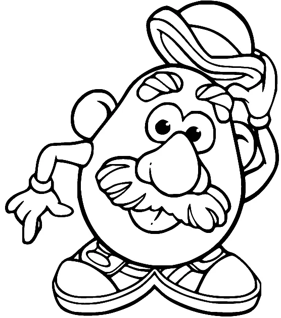 Mr Potato Head Coloring Pages 12