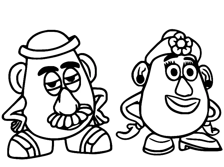 Mr Potato Head Para Colorear 13