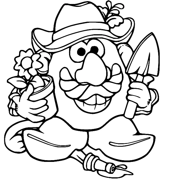 Mr Potato Head Para Colorear 14