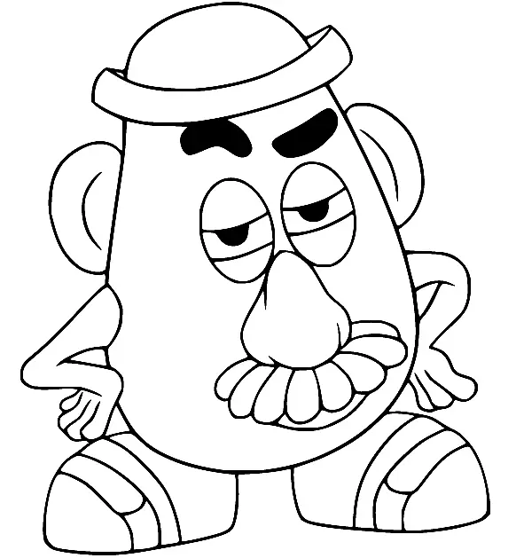 Mr Potato Head Para Colorear 16