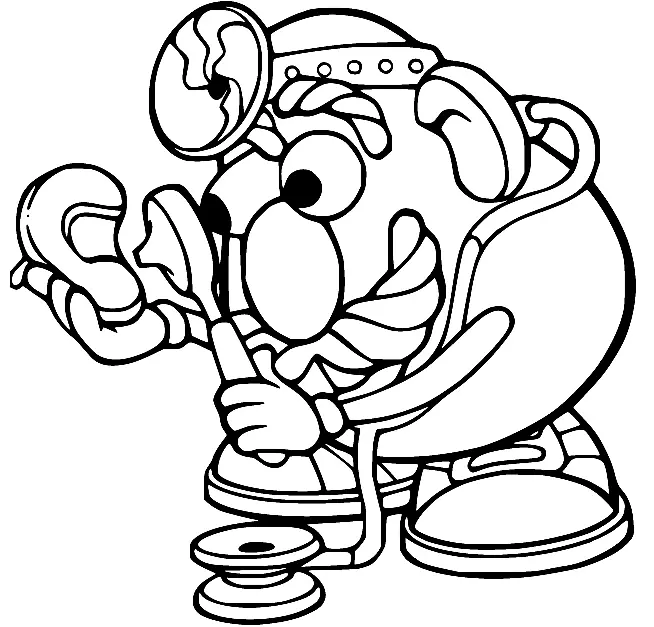 Mr Potato Head Coloring Pages 17