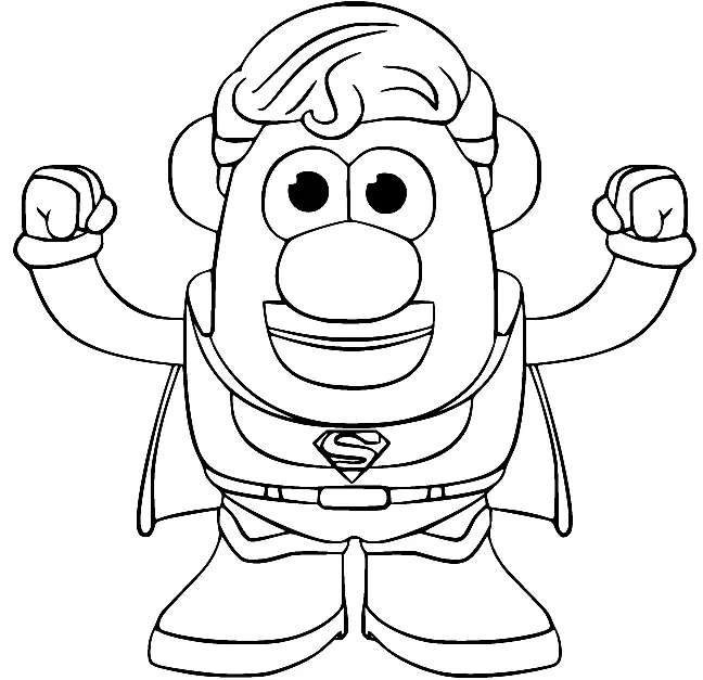 Mr Potato Head Coloring Pages 2