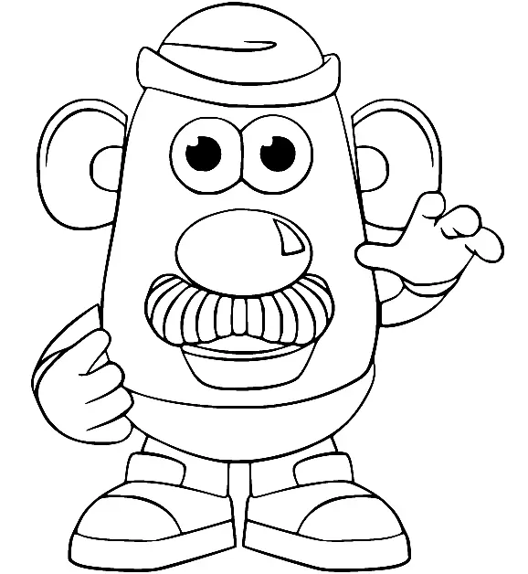 Mr Potato Head Coloring Pages 23