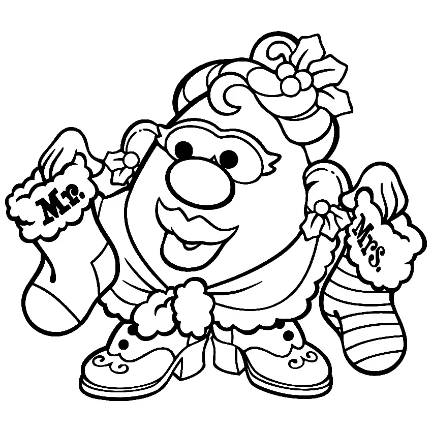 Mr Potato Head Coloring Pages 26