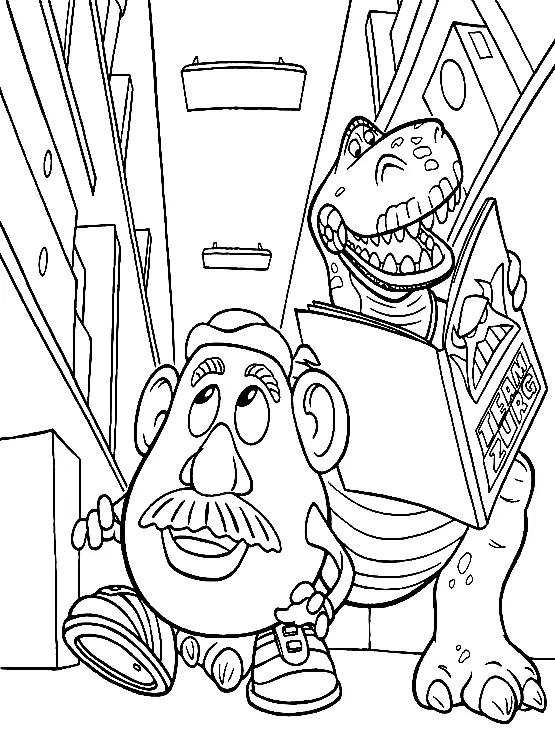 Mr Potato Head Coloring Pages 4