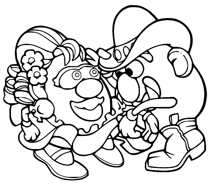 Mr Potato Head Coloring Pages 57