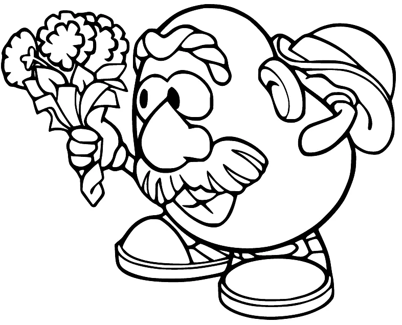 Mr Potato Head Coloring Pages 68