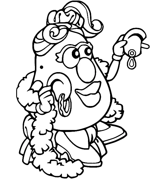 Mr Potato Head Coloring Pages 74