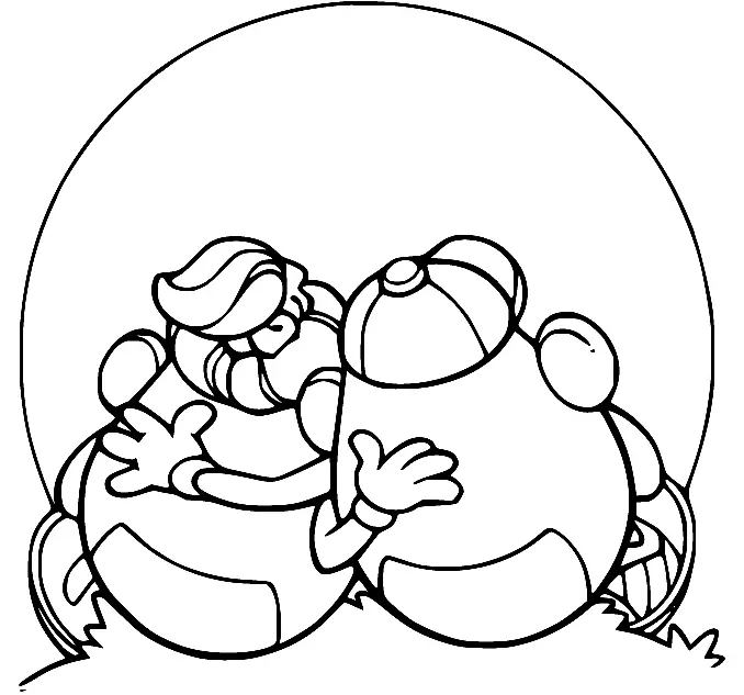 Mr Potato Head Coloring Pages 80