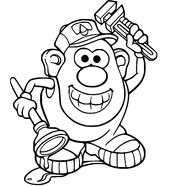 Mr Potato Head Para Colorear