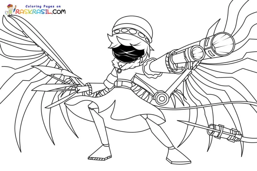 Murder Drones Coloring Pages 2