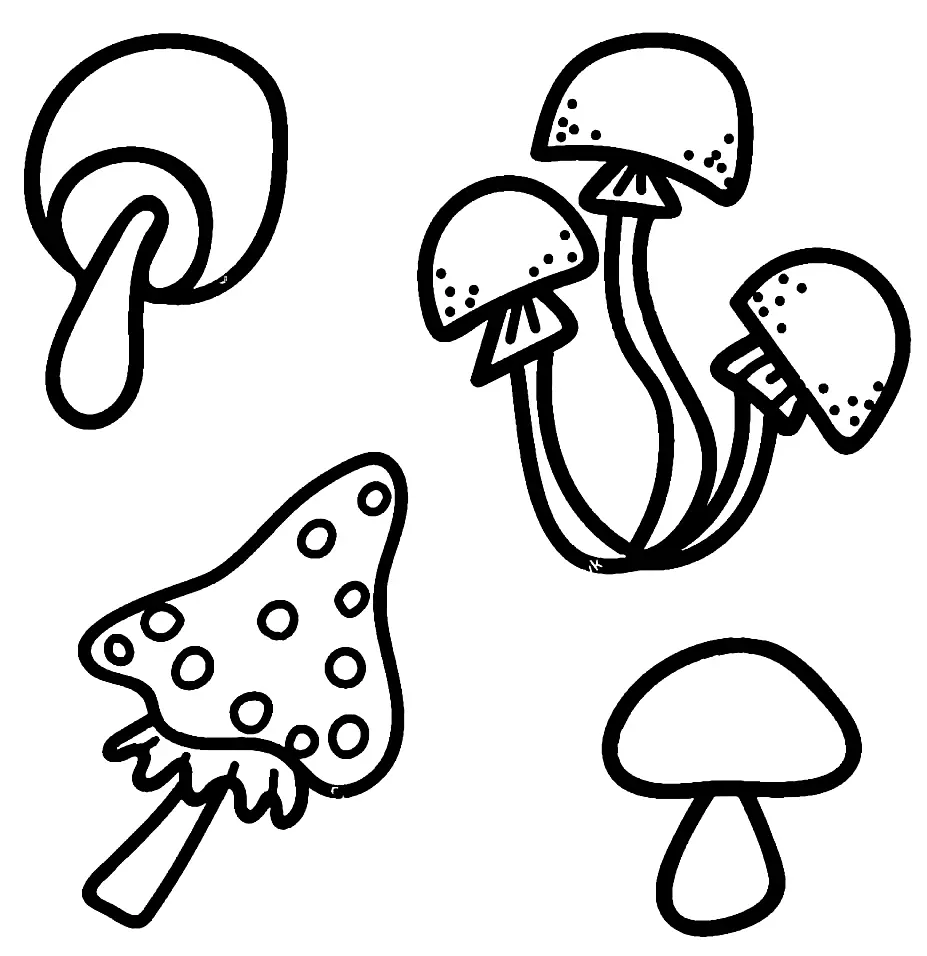 Mushroom Coloring Pages 166