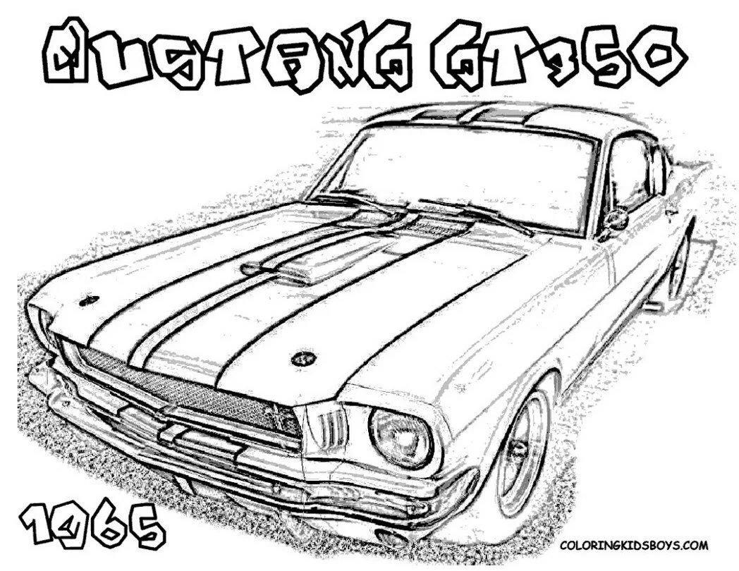 Desenhos de Mustang Para Colorir 19