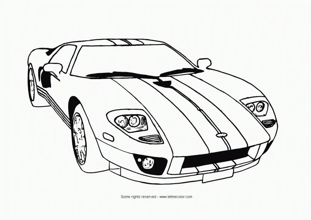 Desenhos de Mustang Para Colorir 20