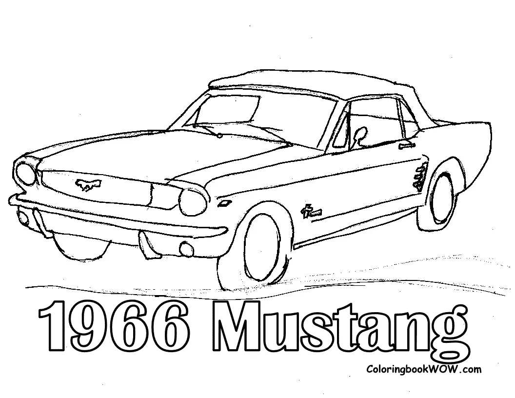 Desenhos de Mustang Para Colorir 32