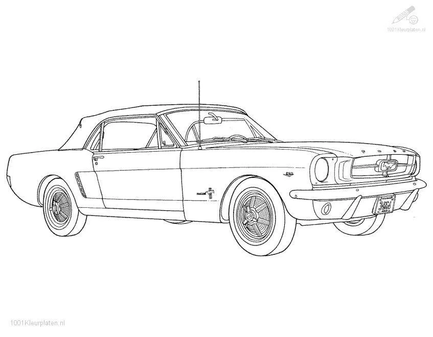 Desenhos de Mustang Para Colorir 7