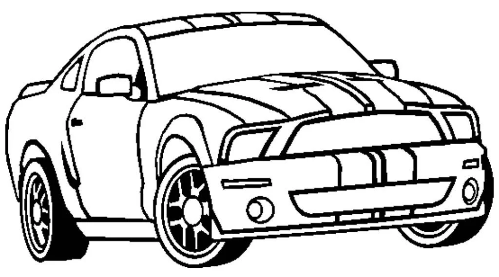 Desenhos de Mustang Para Colorir 9