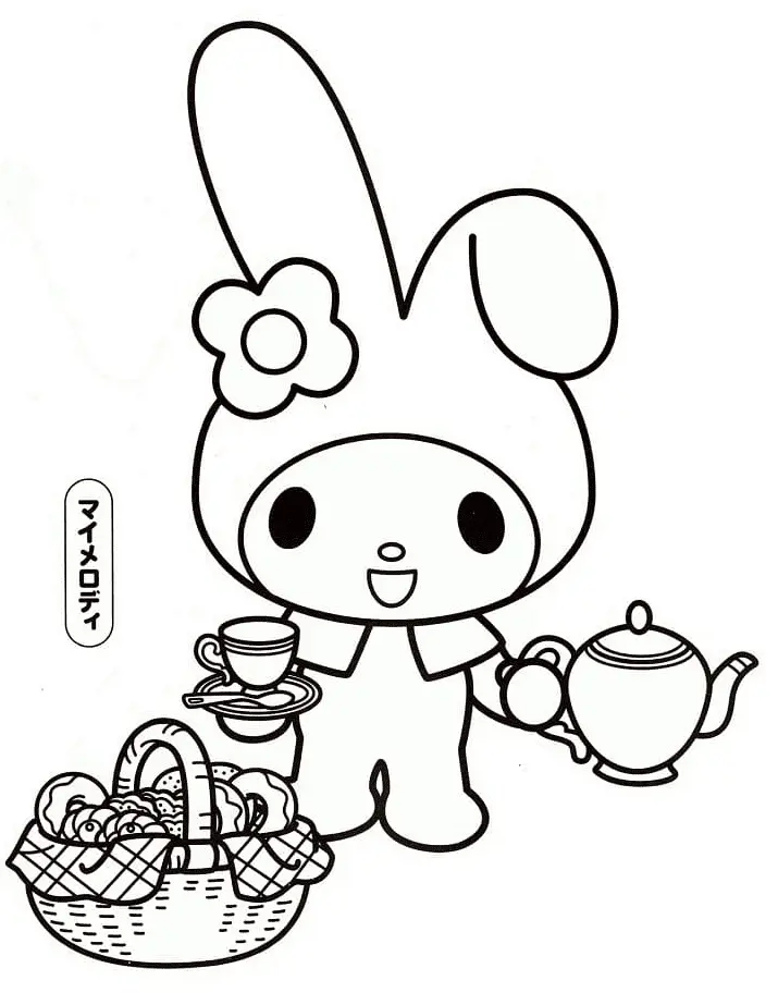 My Melody Coloring Pages 50