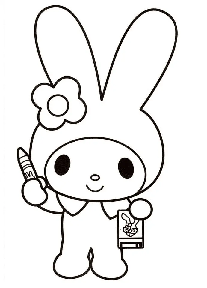 My Melody Coloring Pages 51