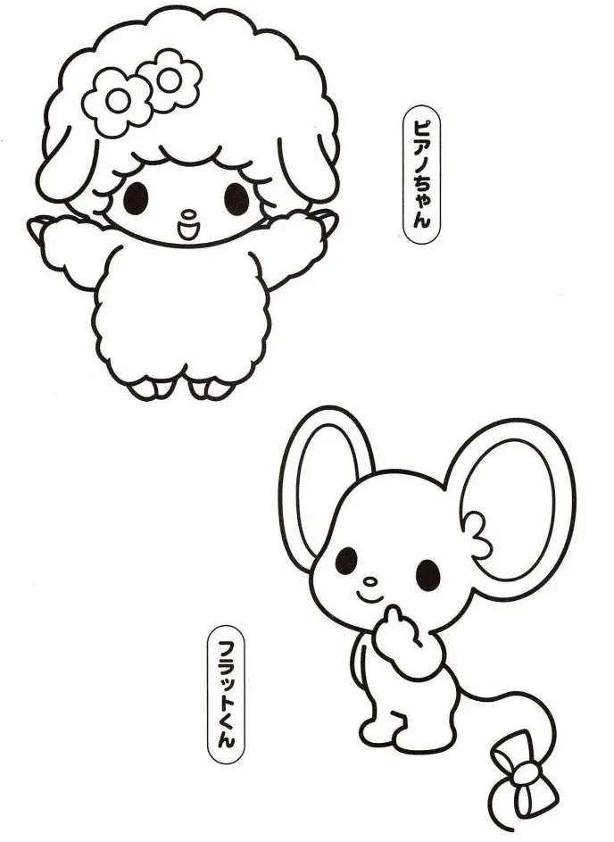 My Melody Coloring Pages 59