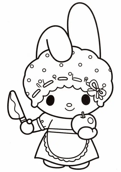 My Melody Coloring Pages 63