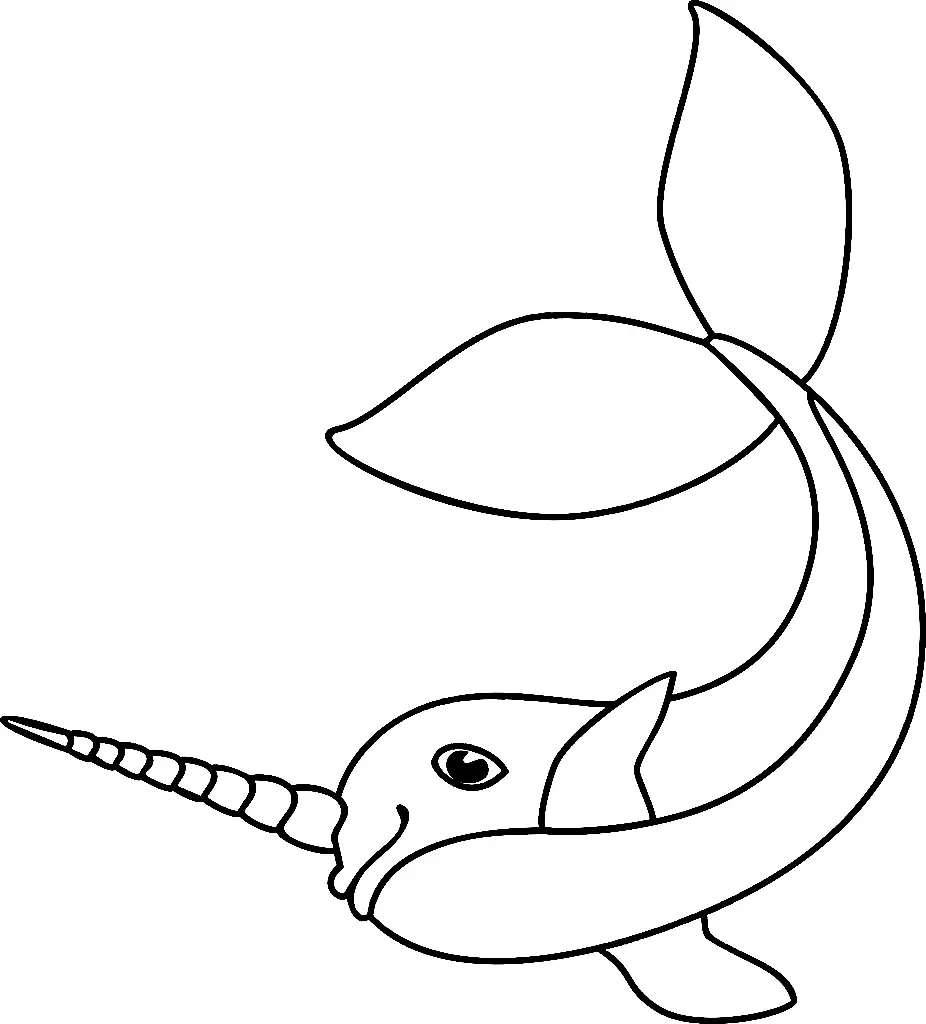 Narwhal Coloring Pages